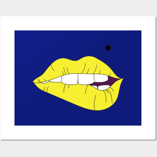 GA Lips Red Toot Posters and Art